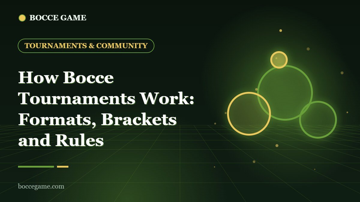 How Bocce Tournaments Work: Formats, Brackets and Rules
